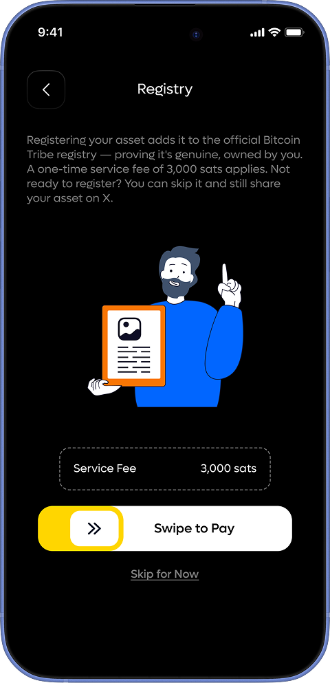Registry screen